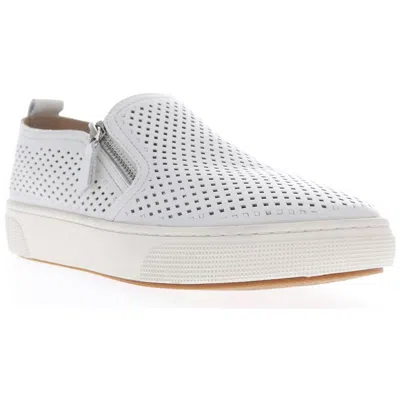 Propét Kate Womens Leather Perforated Athletic And Training Shoes In White