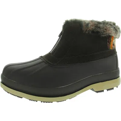 Propét Lumi Womens Faux Fur Suede Winter & Snow Boots In Brown