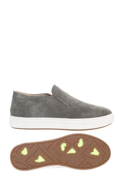 Propét Men's Kip Casual Loafer Shoes - Wide Width In Scout Green In Grey