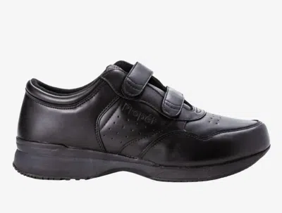 Propét Men's Lifewalker Strap Shoe In Black In Animal Print