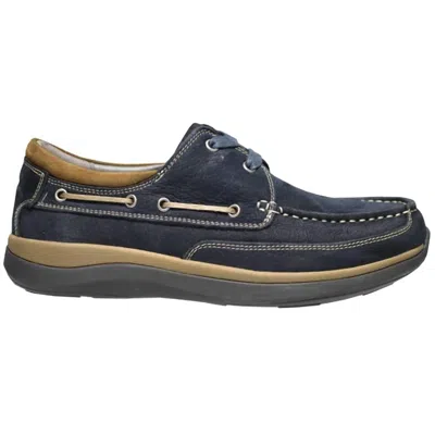 Propét Men's Pomeroy Boat Shoe In Navy In Blue