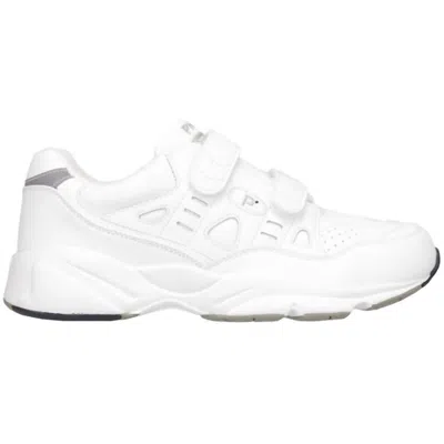 Propét Men's Stability Walker Strap Walking Shoe In White