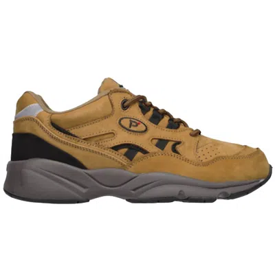 Propét Men's Stability Walker Walking Shoe In Choco/black/nubuck In Multi