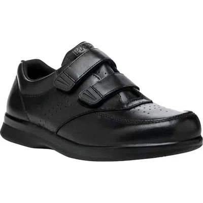 Propét Men's Vista Strap Walker Athletic Orthopedic Shoe In Black