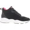 Propét Stability Strive Mid Sneaker In Black/pink