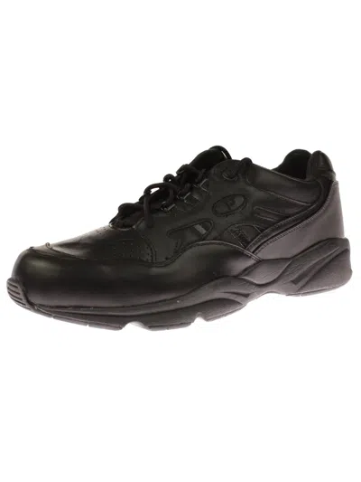 Propét Stability Walker Mens Contrast Trim Athletic Walking Shoes In Black