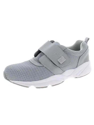 Propét Stability X Strap Womens Mesh Slip On Athletic Shoes In Grey