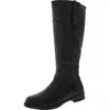 Propét Tasha Womens Leather Block Heel Mid-calf Boots In Black