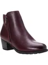 PROPÉT TOBEY WOMENS LEATHER BLOCK HEEL ANKLE BOOTS