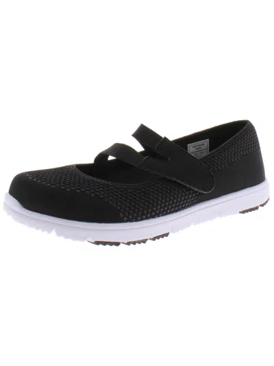 Propét Travel Walker Evo Womens Mesh Casual Mary Janes In Black