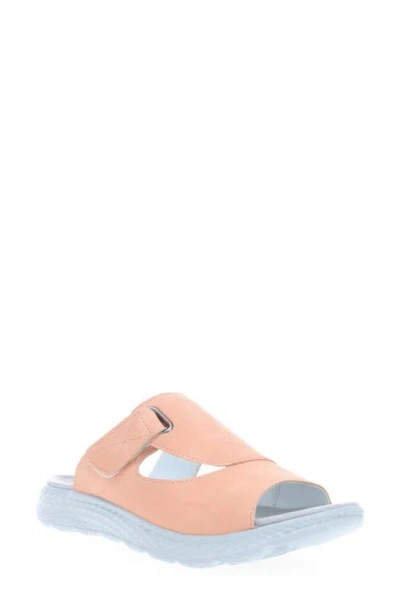 Propét Travelactiv Sedona Slide Sandal In Apricot