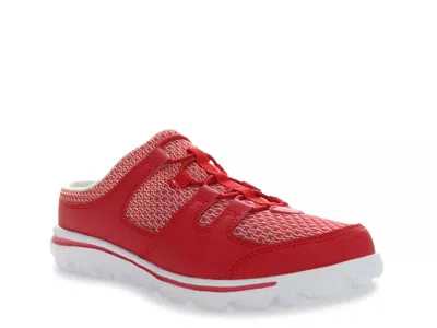 Propét Propet Travelactiv Slide Clog In Red