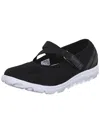 Propét Travelactiv Womens Mesh Mary Jane Walking Shoes In Black