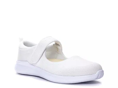 Propét Propet Travelbound Mary Jane Flat In White