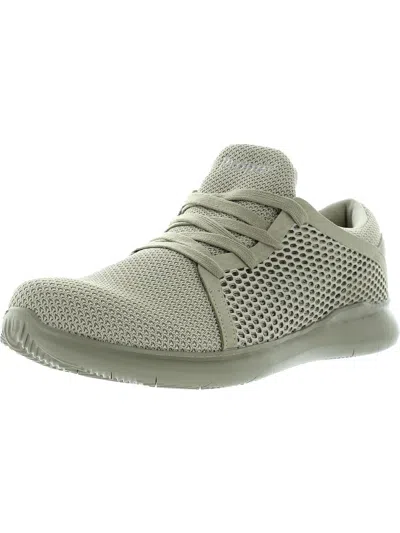 Propét Viator Mens Dual Knit Solid Athletic Shoes In Grey
