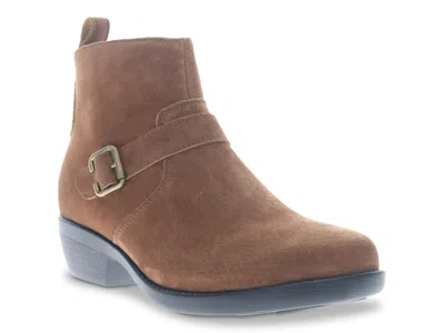 Propét Propet Wide Width Memphis Bootie In Brown