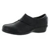 Propét Willa Womens Leather Round Toe Clogs In Black
