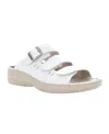 Propét Breezy Walker Slide Sandal In White Onyx