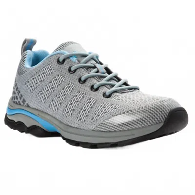 Propét Women's Petra Hiking Shoes In Light Grey/light Blue In Gray