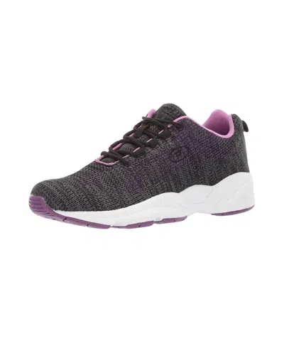 Propét Women's Stability Fly Sneaker In Black/berry In Purple
