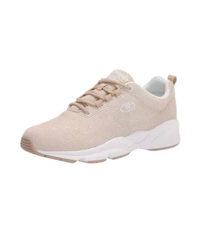 Propét Women's Stability Fly Sneaker In Sand/white In Brown