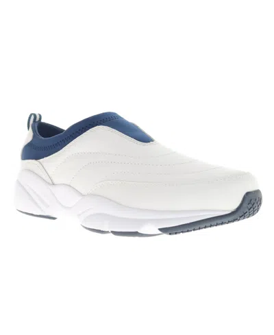 Propét Women's Stability Slip-on Sneakers In White,navy