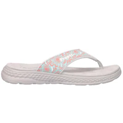 Propét Women's Travelactiv Sandal In Coral Summer In White