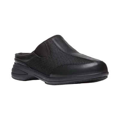 Propét Women's Washable Walker Slide In Black Mesh