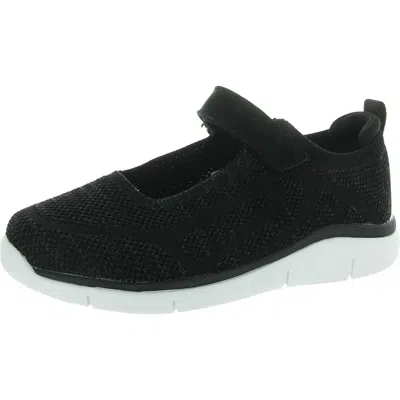 Propét Womens Knit Man Made Casual And Fashion Sneakers In Black