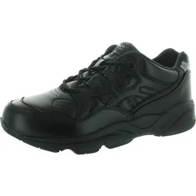Propét Womens Lace-up Leather Casual And Fashion Sneakers In Black