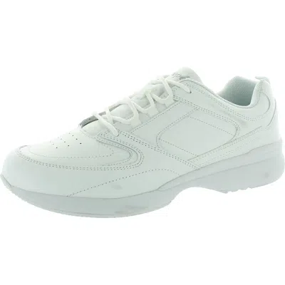 Propét Womens Lace-up Leather Casual And Fashion Sneakers In White