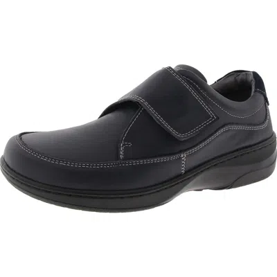 Propét Womens Solid Leather Loafers In Blue