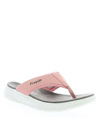 Propét Womens Toe-post Slip-on Thong Sandals In Pink