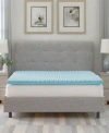 Prosleep 2.5 Gel Infused Convoluted Memory Foam Mattress Topper Collection In White