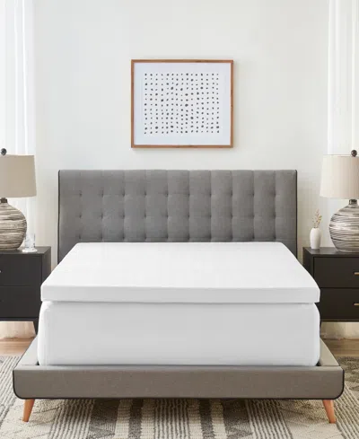 Prosleep 3" Gel-infused Memory Foam Mattress Topper With Cooling Cover, California King In White