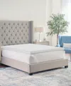 Prosleep 3" Zoned Comfort Memory Foam Mattress Topper With Cooling Cover, Full, Exclusively At Macy's In White