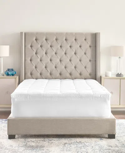 PROSLEEP 4" HYBRID FIBER AND MEMORY FOAM MATTRESS TOPPER, FULL, EXCLUSIVELY AT MACY'S
