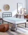 Prosleep Back To Campus 1.5" Convoluted Gel-infused Memory Foam Mattress Topper, Twin Xl, Exclusively At Macy In Blue