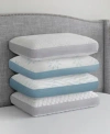 Prosleep Beautifully Cool Supreme Cooling Comfort Gusseted Memory Foam Pillow Created For Macys In Blue Wave