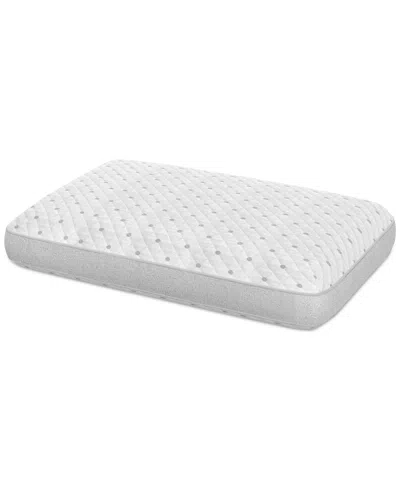 Prosleep Beautifully Cool Supreme Cooling Comfort Gusseted Memory Foam Pillow, Standard/queen, Created For Ma In Silver Dot