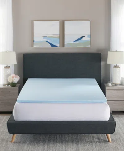 Prosleep 1.5 Gel Infused Memory Foam Mattress Topper Collection In Blue