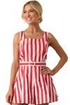 Prosperina Alessandra Romper In Red In Red