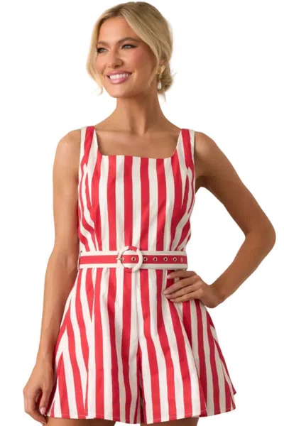 Prosperina Alessandra Romper In Red