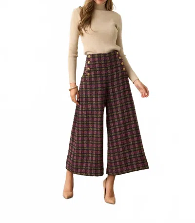 Prosperina Dietrich Wide Leg Pants In Wild Heiress In Multi