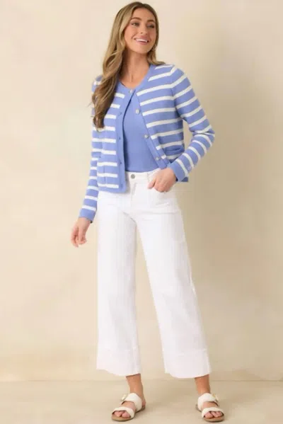 Prosperina Kennedy Cardigan In Spa Blue