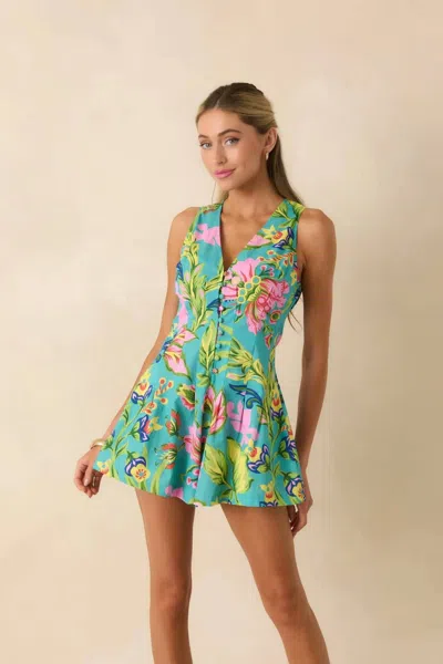 Prosperina Kiki Romper In Fleur Real In Multi