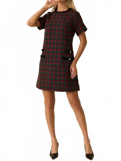Prosperina Portia Dress In Tweed In Black