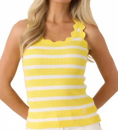 Prosperina Shay Tank In Yellow Stripe