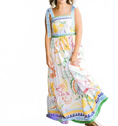 Prosperina Summer Spritz Dress In Multi