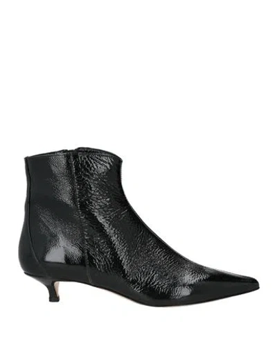 Prosperine Woman Ankle Boots Black Size 7.5 Leather